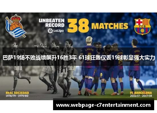 巴萨19场不败战绩飙升16胜3平 61球狂轰仅丢19球彰显强大实力