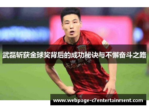 武磊斩获金球奖背后的成功秘诀与不懈奋斗之路