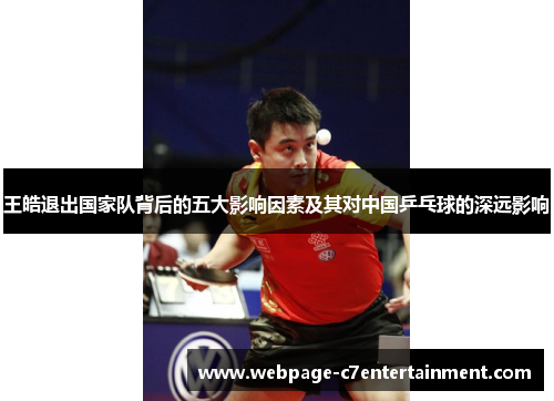 王皓退出国家队背后的五大影响因素及其对中国乒乓球的深远影响